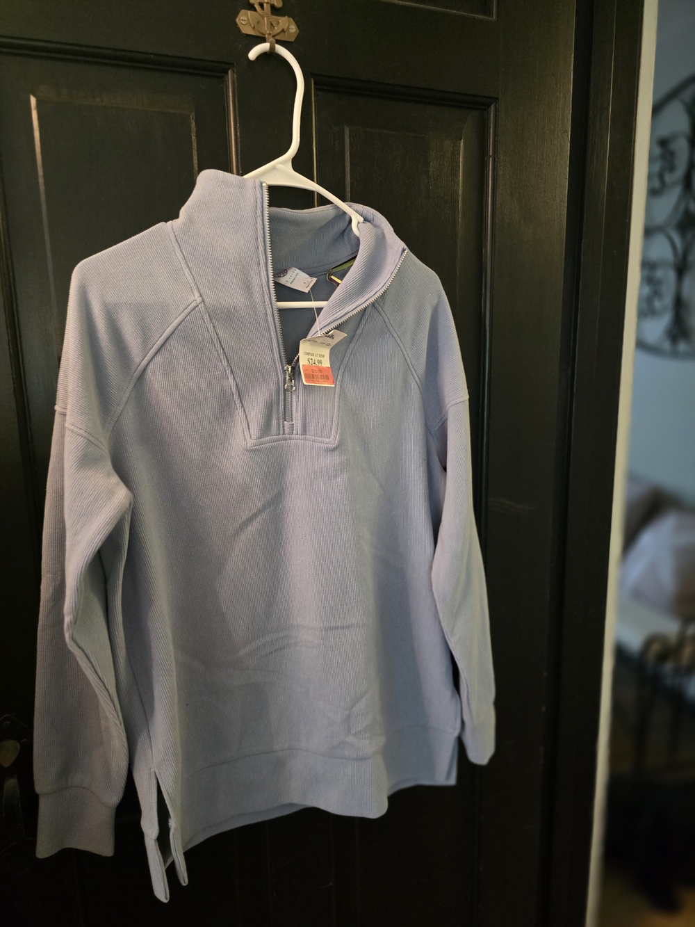 Te Verde Blue Half-Zip Pullover